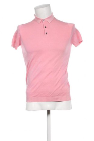 Мъжка тениска Massimo Dutti, Размер M, Цвят Розов, Цена 56,00 лв.