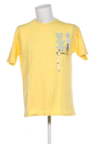 Herren T-Shirt Rick and Morty, Größe XL, Farbe Gelb, Preis 13,58 €