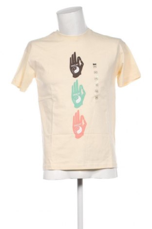 Herren T-Shirt Smiley, Größe XS, Farbe Ecru, Preis 10,82 €