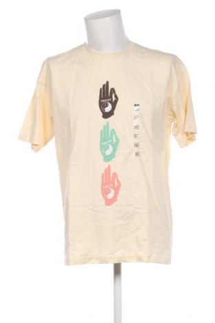 Herren T-Shirt Smiley, Größe XL, Farbe Ecru, Preis 10,28 €