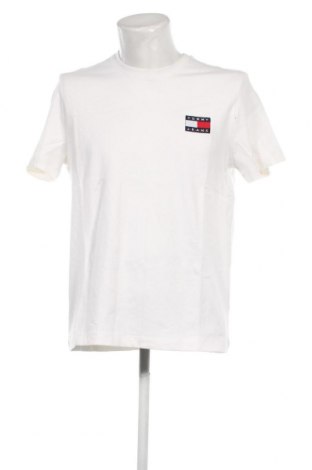 Herren T-Shirt Tommy Jeans, Größe L, Farbe Ecru, Preis 22,27 €