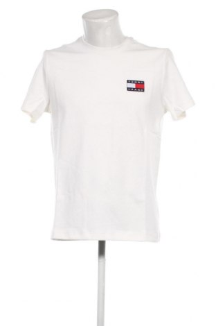 Herren T-Shirt Tommy Jeans, Größe M, Farbe Ecru, Preis 37,11 €