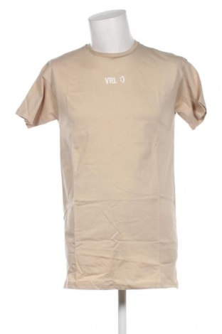 Мъжка тениска Viral Vibes, Размер S, Цвят Бежов, Цена 17,05 лв.