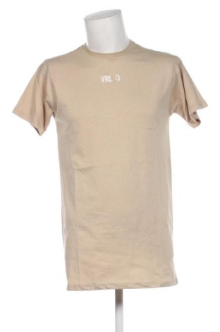 Herren T-Shirt Viral Vibes, Größe S, Farbe Beige, Preis 5,75 €
