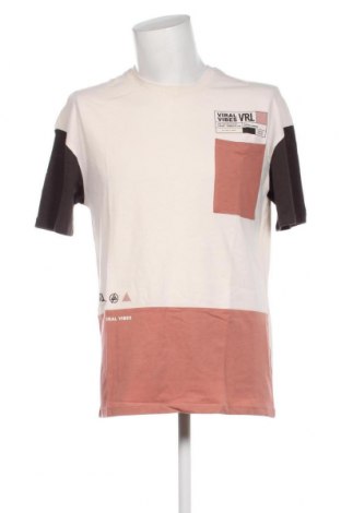 Herren T-Shirt Viral Vibes, Größe L, Farbe Ecru, Preis € 9,59