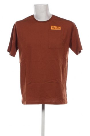 Herren T-Shirt Viral Vibes, Größe XL, Farbe Braun, Preis 9,27 €