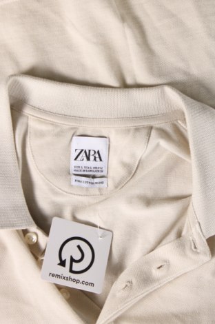 Pánské tričko  Zara, Velikost L, Barva Krémová, Cena  203,00 Kč