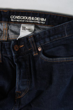 Pánské džíny  H&M Conscious Collection, Velikost S, Barva Modrá, Cena  92,00 Kč