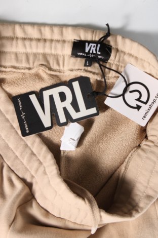 Ανδρικό κοντό παντελόνι Viral Vibes, Μέγεθος L, Χρώμα  Μπέζ, Τιμή 12,78 €