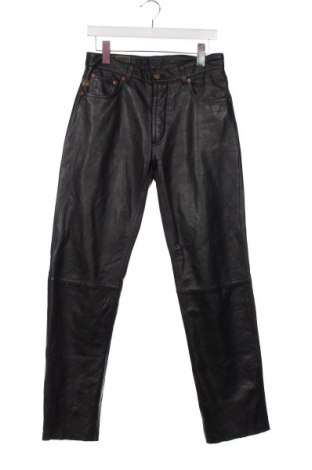 Ανδρικό δερμάτινο παντελόνι, Μέγεθος M, Χρώμα Μαύρο, Τιμή 36,12 €
