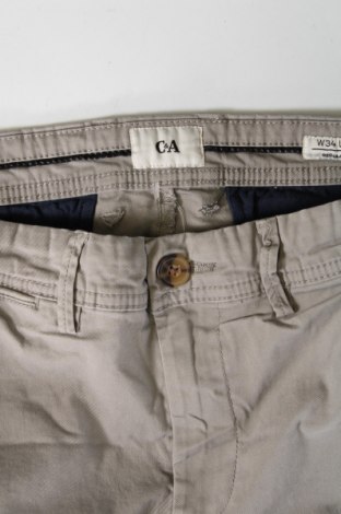 Мъжки панталон C&A, Размер L, Цвят Сив, Цена 10,15 лв.