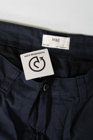 Męskie spodnie Marks & Spencer, Rozmiar XL, Kolor Niebieski, Cena 86,36 zł