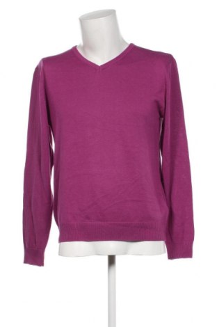Мъжки пуловер Bpc Bonprix Collection, Размер M, Цвят Розов, Цена 17,40 лв.
