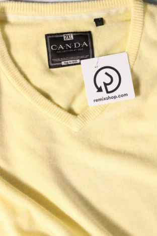 Мъжки пуловер Canda, Размер XXL, Цвят Жълт, Цена 11,60 лв.