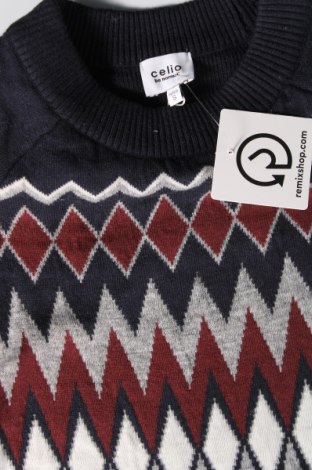 Мъжки пуловер Celio, Размер S, Цвят Син, Цена 17,02 лв.