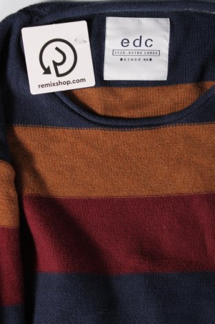 Męski sweter Edc By Esprit, Rozmiar L, Kolor Kolorowy, Cena 43,50 zł