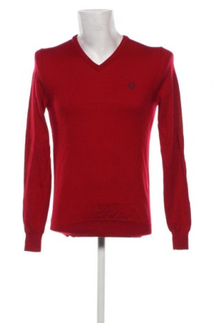 Мъжки пуловер Fred Perry, Размер S, Цвят Червен, Цена 52,70 лв.
