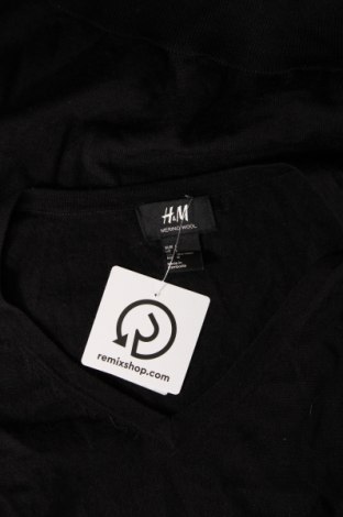 Мъжки пуловер H&M, Размер L, Цвят Черен, Цена 14,21 лв.