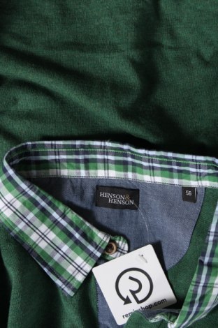 Мъжки пуловер Henson & Henson, Размер XL, Цвят Зелен, Цена 11,60 лв.
