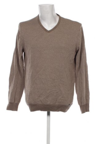 Мъжки пуловер Jean Carriere, Размер L, Цвят Бежов, Цена 17,40 лв.