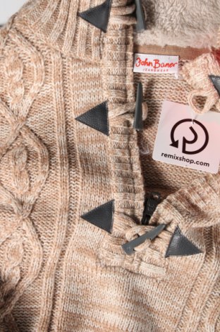 Herrenpullover John Baner, Größe L, Farbe Beige, Preis € 6,46