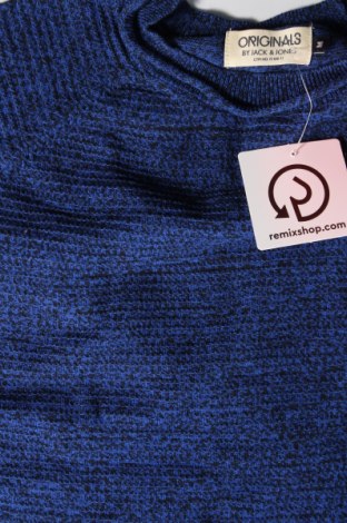 Ανδρικό πουλόβερ Originals By Jack & Jones, Μέγεθος M, Χρώμα Μπλέ, Τιμή 5,26 €