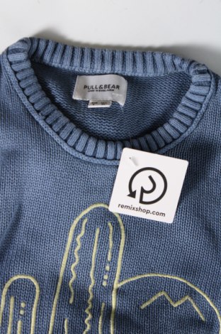 Мъжки пуловер Pull&Bear, Размер S, Цвят Син, Цена 8,70 лв.