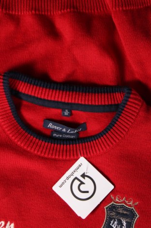 Мъжки пуловер Rover&Lakes, Размер XL, Цвят Червен, Цена 15,66 лв.