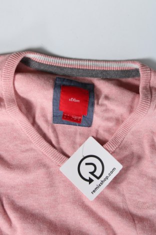Мъжки пуловер S.Oliver, Размер M, Цвят Розов, Цена 17,34 лв.