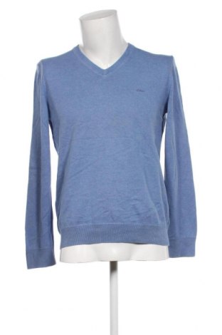 Ανδρικό πουλόβερ S.Oliver, Μέγεθος L, Χρώμα Μπλέ, Τιμή 8,41 €