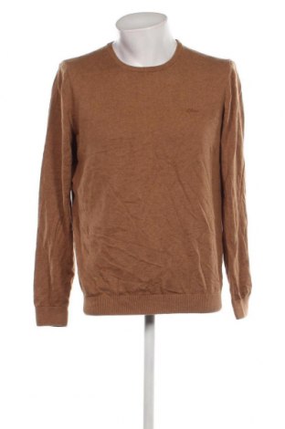 Мъжки пуловер S.Oliver, Размер L, Цвят Бежов, Цена 20,40 лв.