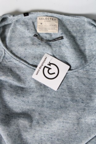 Ανδρικό πουλόβερ Selected Homme, Μέγεθος L, Χρώμα Μπλέ, Τιμή 10,54 €