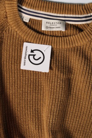 Męski sweter Selected Homme, Rozmiar L, Kolor Beżowy, Cena 43,50 zł
