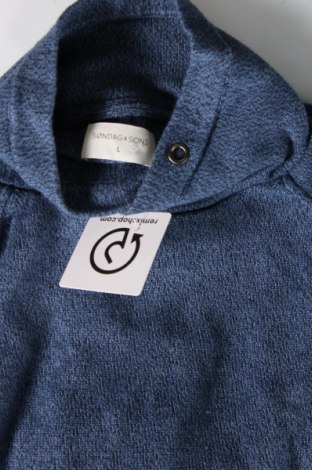 Ανδρικό πουλόβερ Sondag & Sons, Μέγεθος L, Χρώμα Μπλέ, Τιμή 7,50 €