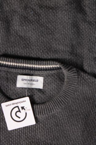 Мъжки пуловер Springfield, Размер L, Цвят Сив, Цена 8,84 лв.