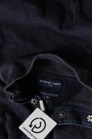 Ανδρικό πουλόβερ State Of Art, Μέγεθος L, Χρώμα Μπλέ, Τιμή 15,34 €
