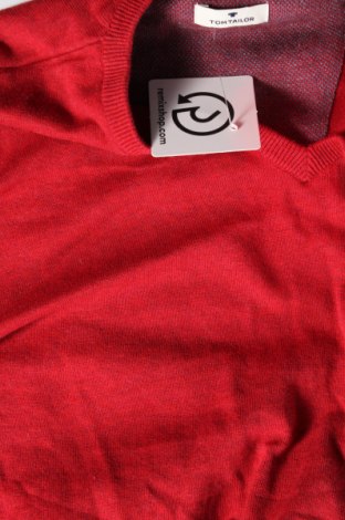 Мъжки пуловер Tom Tailor, Размер XL, Цвят Червен, Цена 34,00 лв.