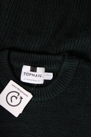 Мъжки пуловер Topman, Размер S, Цвят Зелен, Цена 10,20 лв.