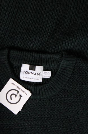 Męski sweter Topman, Rozmiar S, Kolor Zielony, Cena 32,63 zł