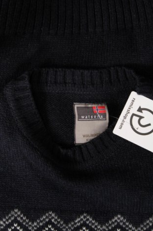 Ανδρικό πουλόβερ Watson's, Μέγεθος M, Χρώμα Μπλέ, Τιμή 8,41 €