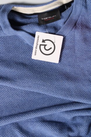 Ανδρικό πουλόβερ Westbury, Μέγεθος XL, Χρώμα Μπλέ, Τιμή 4,42 €