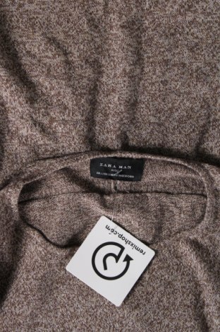 Мъжки пуловер Zara Man, Размер L, Цвят Кафяв, Цена 32,00 лв.