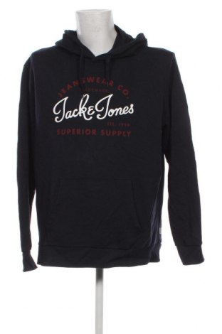 Ανδρικό φούτερ Jack & Jones, Μέγεθος XXL, Χρώμα Μπλέ, Τιμή 16,70 €