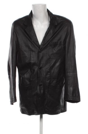 Ανδρικό δερμάτινο μπουφάν Kapraun, Μέγεθος XL, Χρώμα Μαύρο, Τιμή 56,26 €