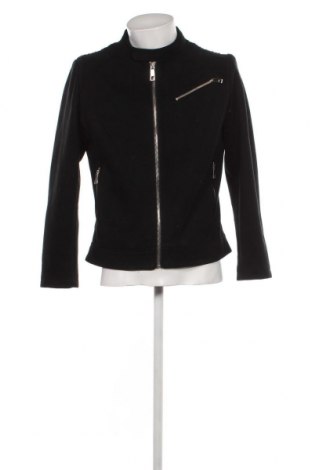 Мъжко кожено яке Zara Man, Размер L, Цвят Черен, Цена 75,65 лв.