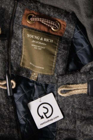 Ανδρικά παλτό Young & Rich, Μέγεθος S, Χρώμα Γκρί, Τιμή 16,82 €