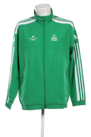 Ανδρική αθλητική ζακέτα Adidas, Μέγεθος L, Χρώμα Πράσινο, Τιμή 29,69 €