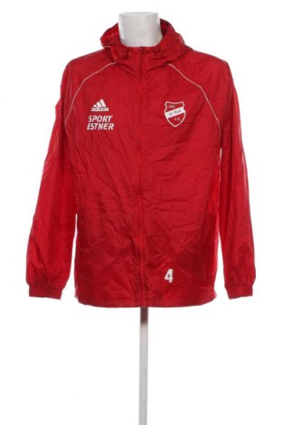 Ανδρικό αθλητικό μπουφάν Adidas, Μέγεθος XL, Χρώμα Κόκκινο, Τιμή 28,45 €