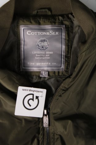 Pánská bunda  Cotton&silk, Velikost L, Barva Zelená, Cena  399,00 Kč