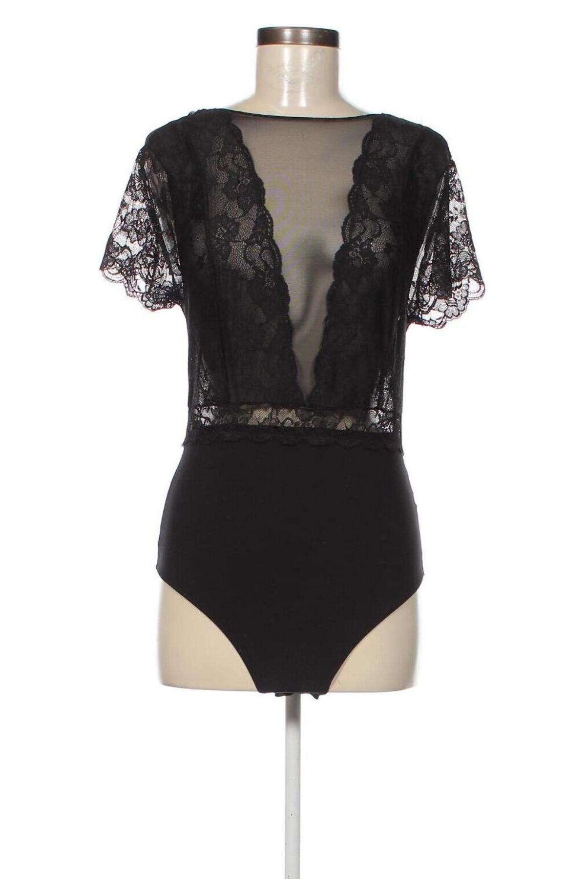 Дамска блуза - боди Pieces, Размер XL, Цвят Черен, Цена 46,00 лв.